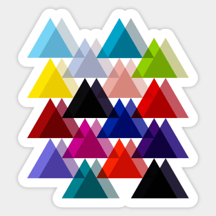 Double triangles Sticker